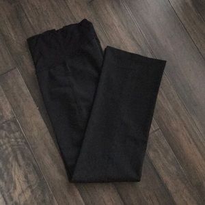 Olian Maternity Wide Leg Slacks - Black, Small